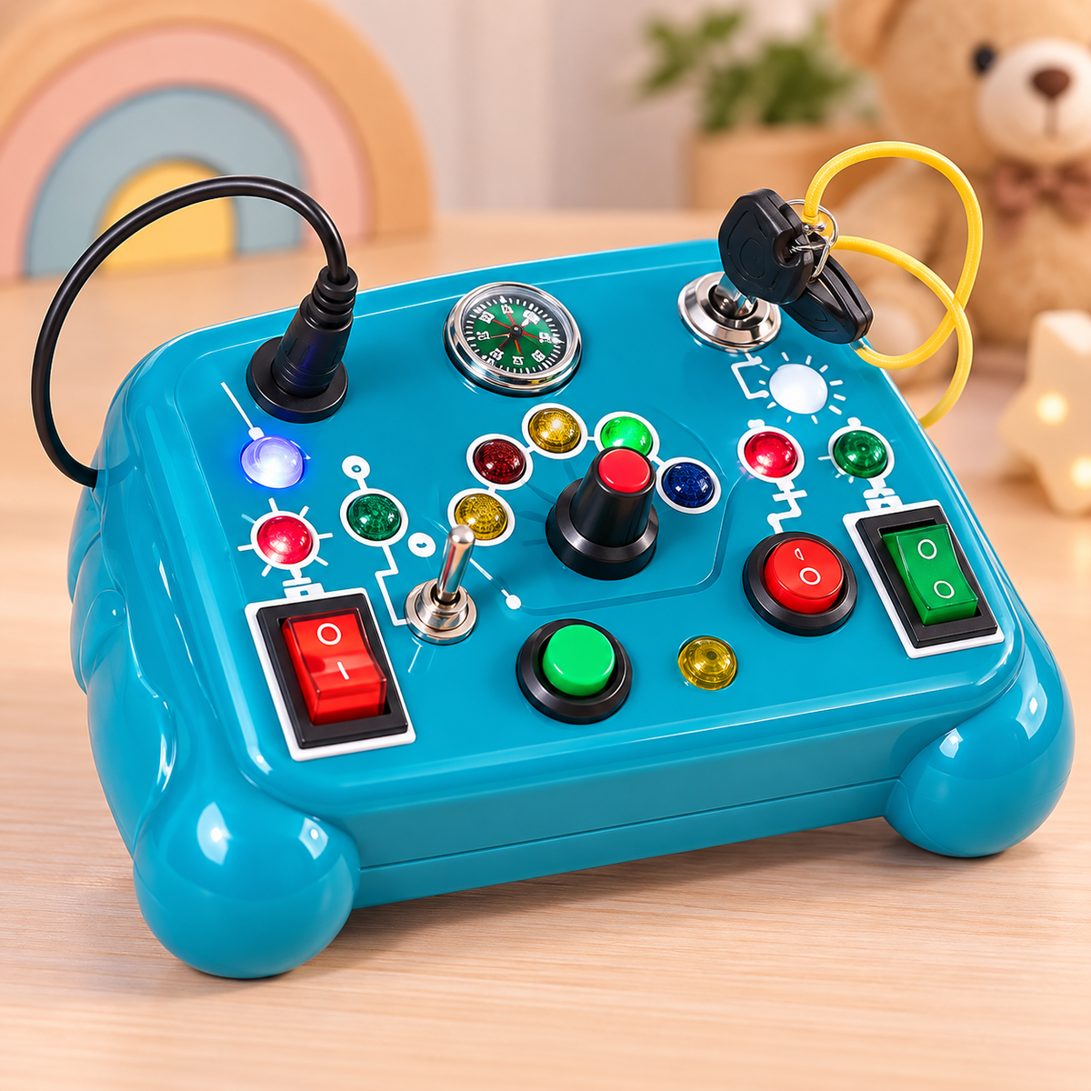 Montessori-Style Sensory Busy Board