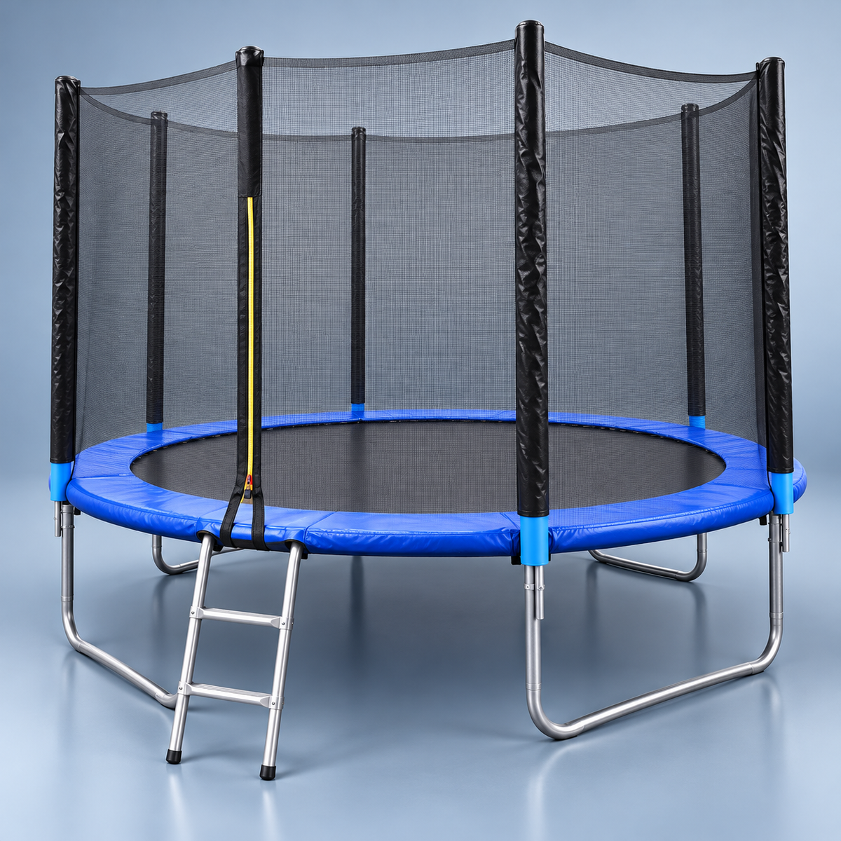 10 ft Outdoor Trampoline with Enclosure and Ladder