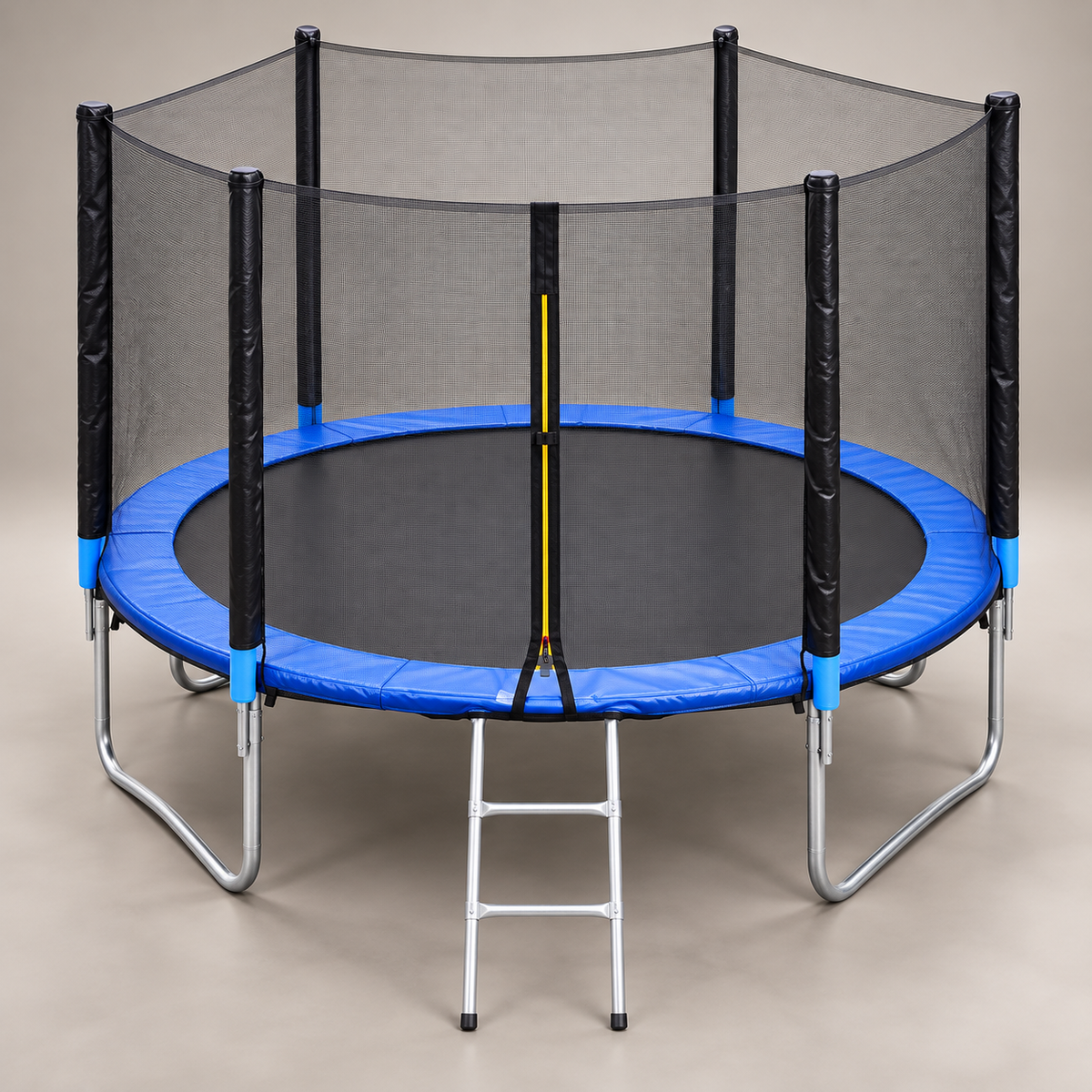 10 ft Outdoor Trampoline with Enclosure and Ladder