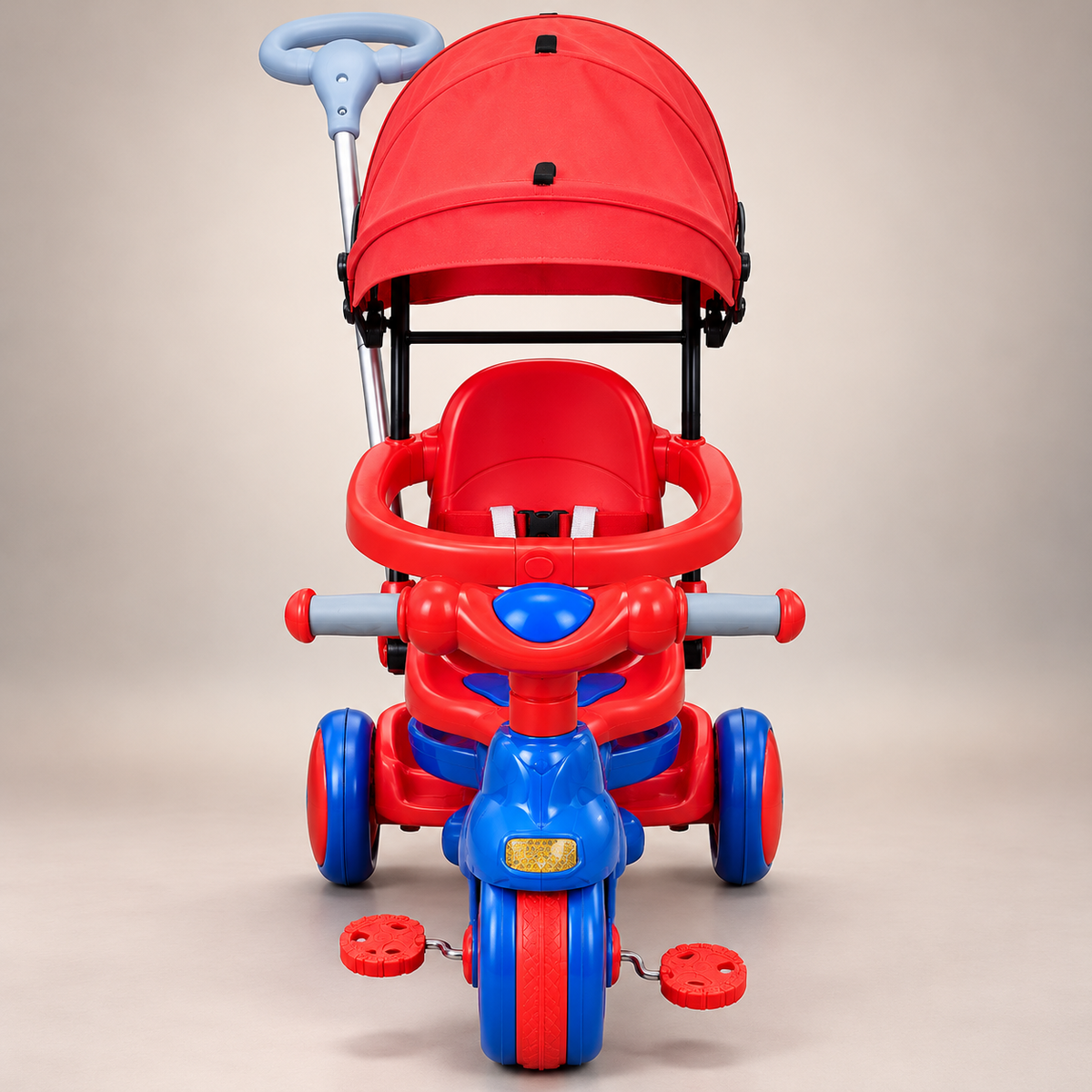 Red Baby Push Tricycle with Canopy