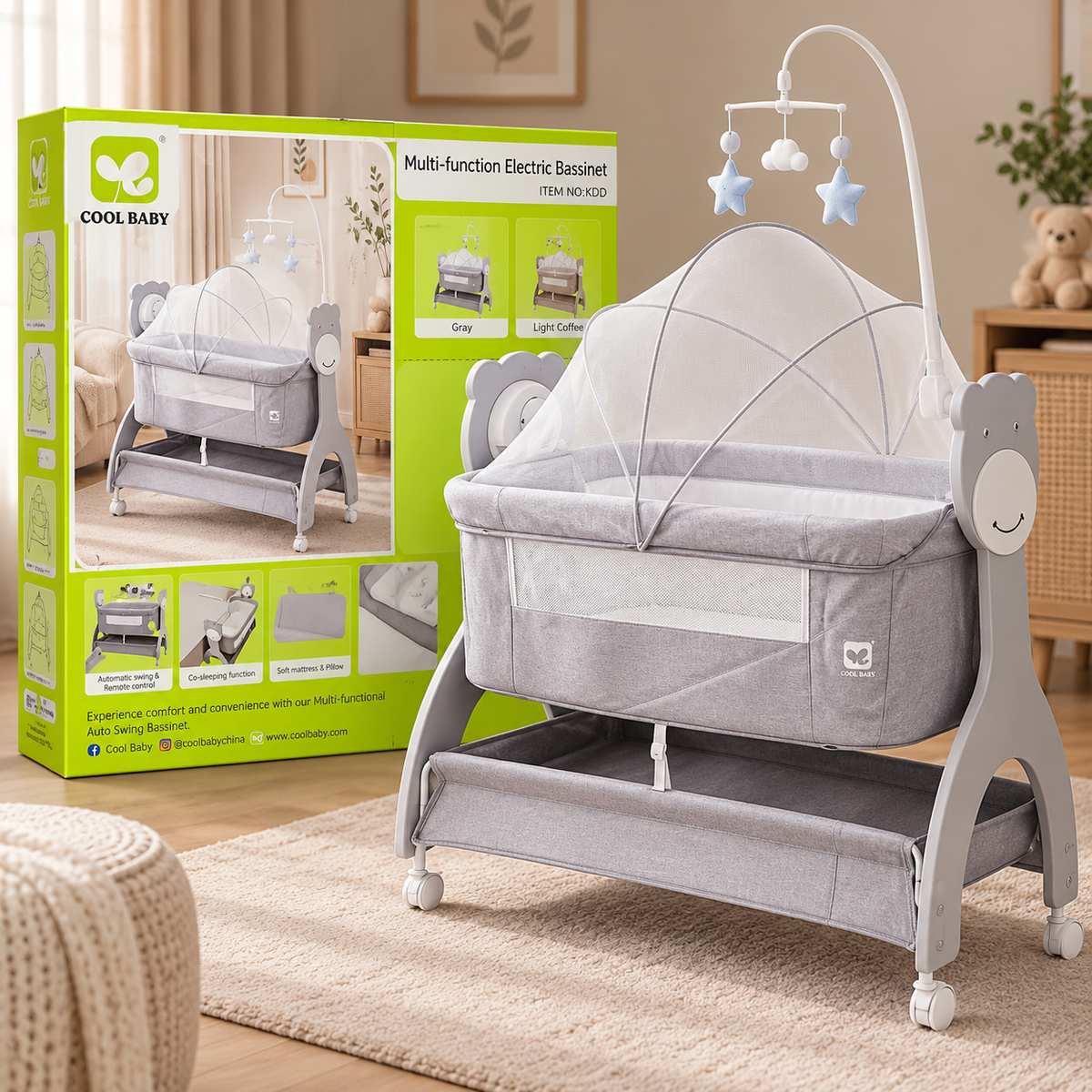 Coolbaby Multi-Functional Baby Bassinet