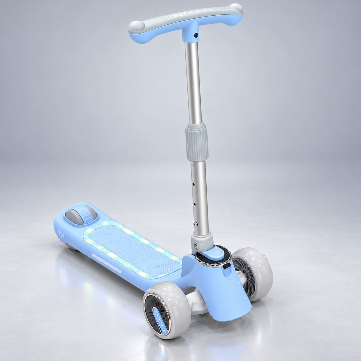 Kids Three-Wheel Kick Scooter - Pastel Colour Range