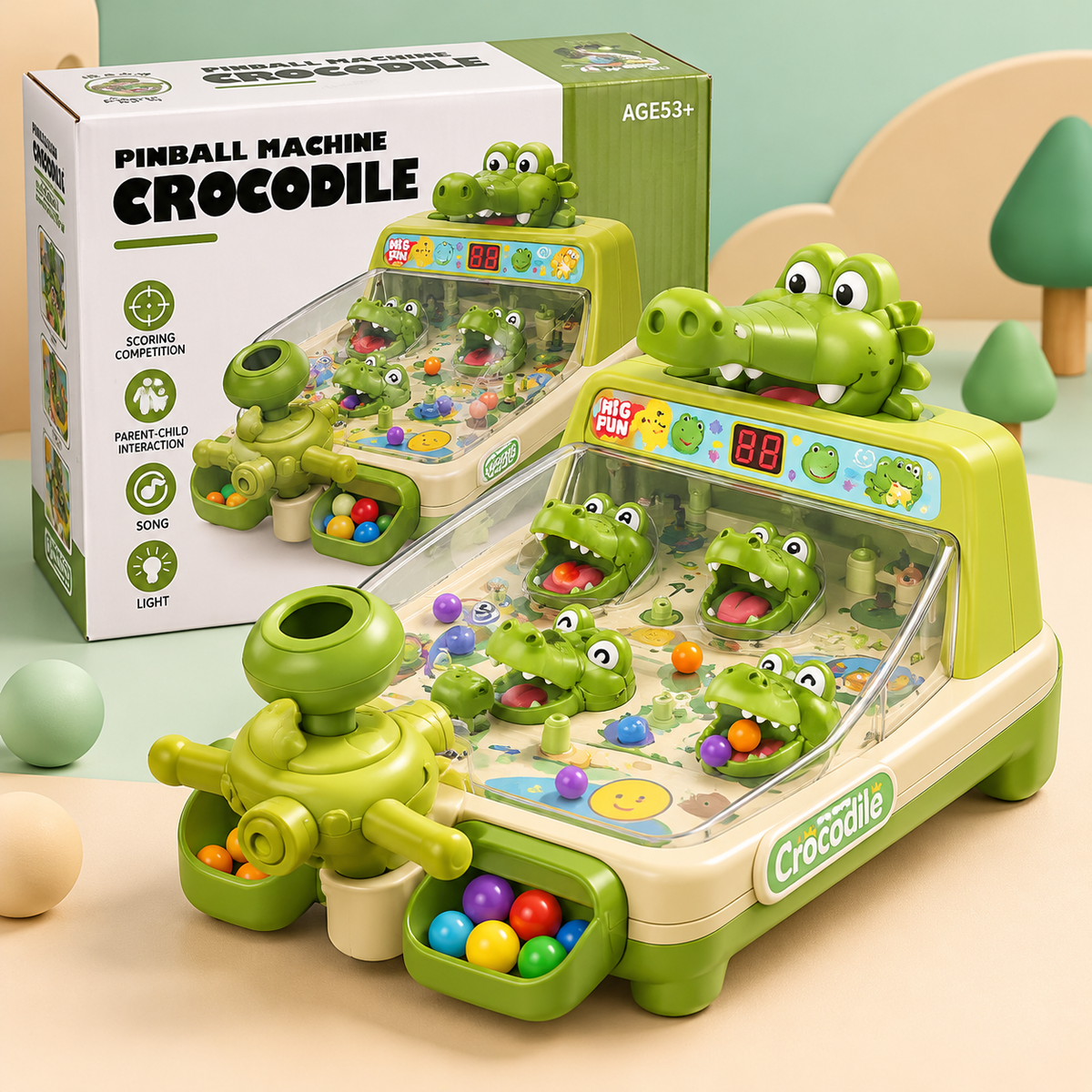 Funny Crocodile Toy Play Set