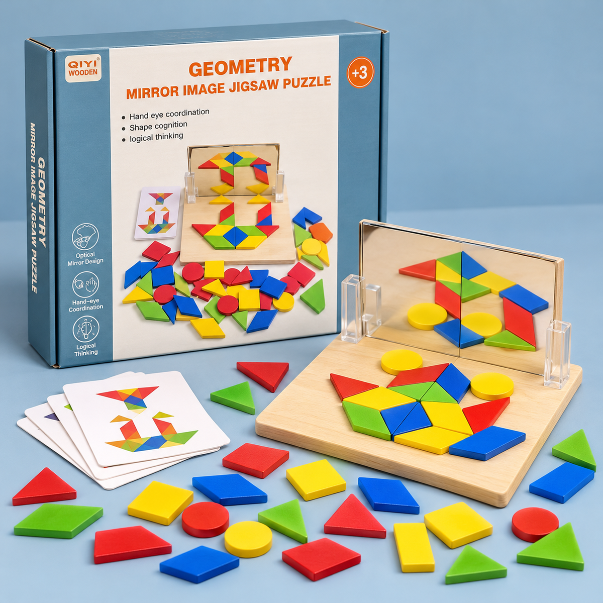 Geometry Mosaic Brain Puzzle Set
