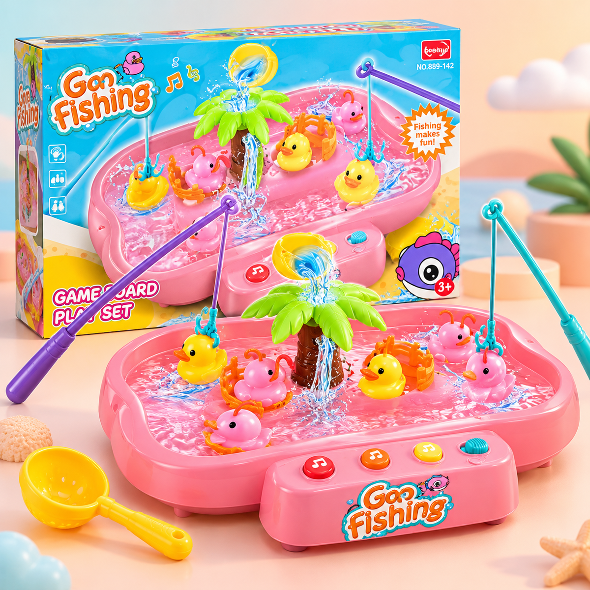 Go Fishing Game Toy Set - Pink