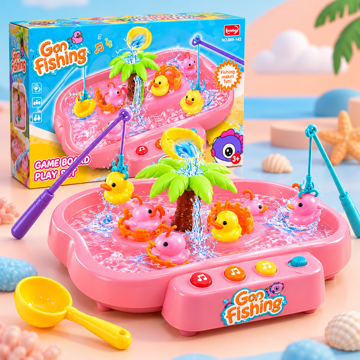 Go Fishing Game Toy Set - Pink