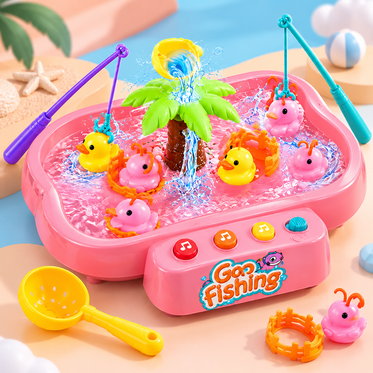 Go Fishing Game Toy Set - Pink
