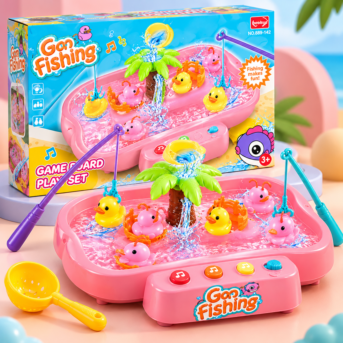 Go Fishing Game Toy Set - Pink