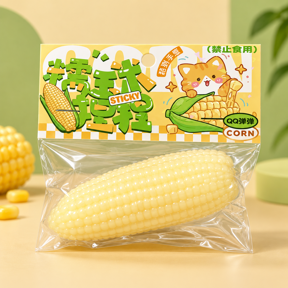 Corn Cob Squishy Fidget Toy