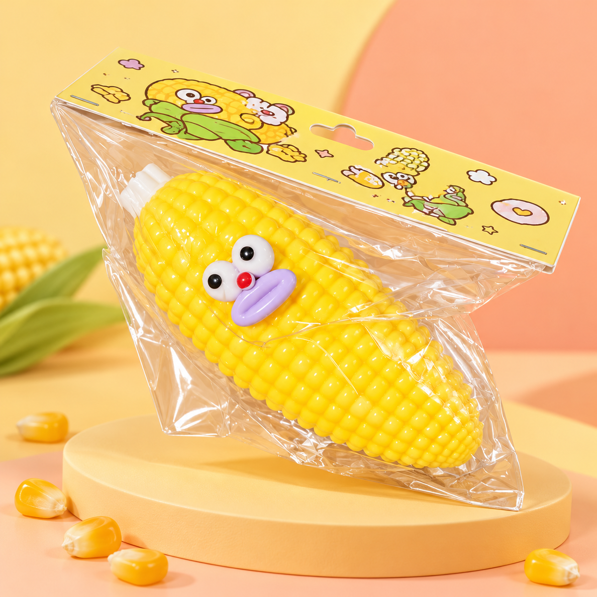Smiling Corn Squishy Fidget Toy
