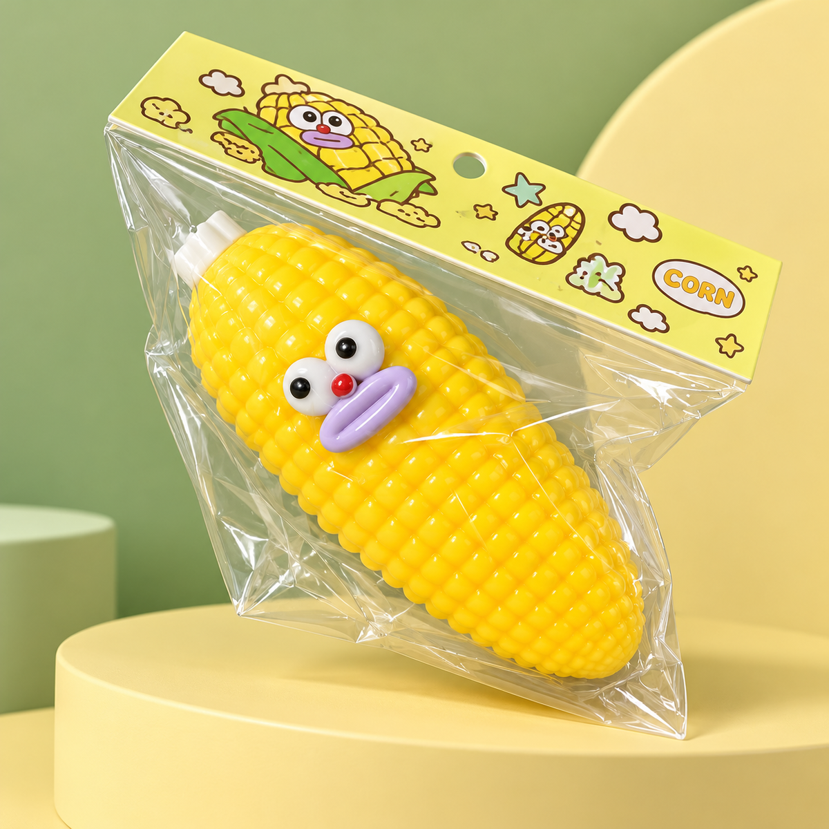 Smiling Corn Squishy Fidget Toy