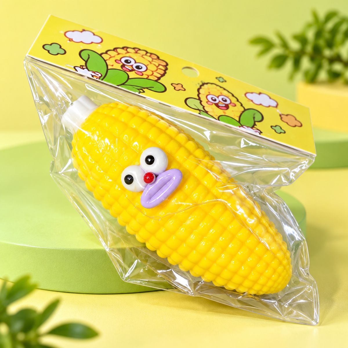 Smiling Corn Squishy Fidget Toy