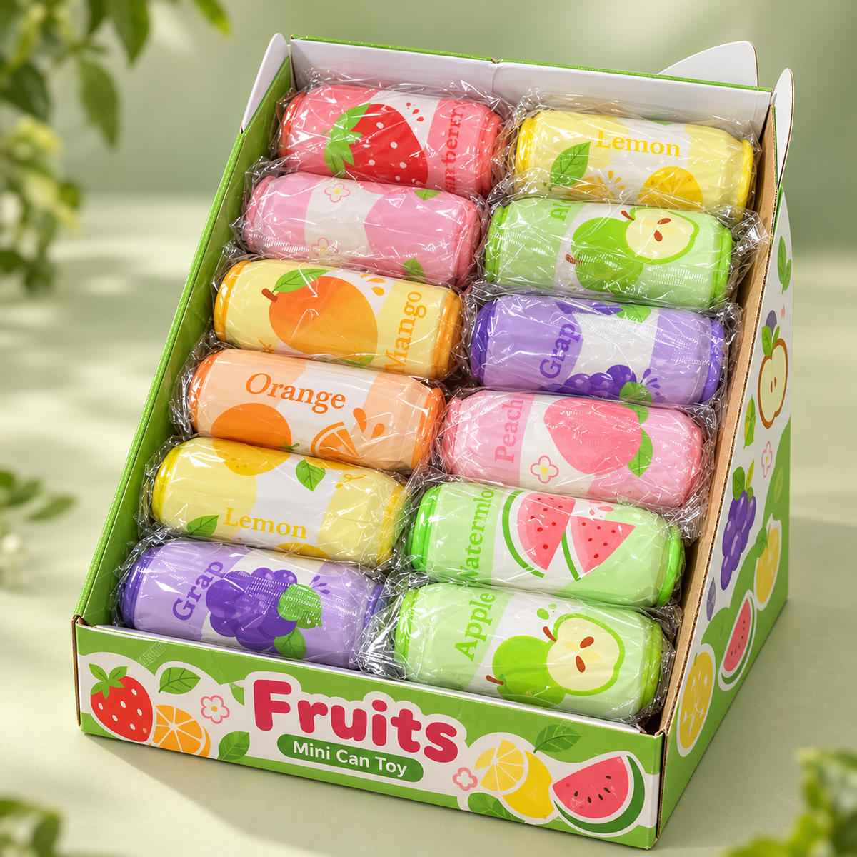 Fruit Drink Can Squishy Toy - Assorted Designs