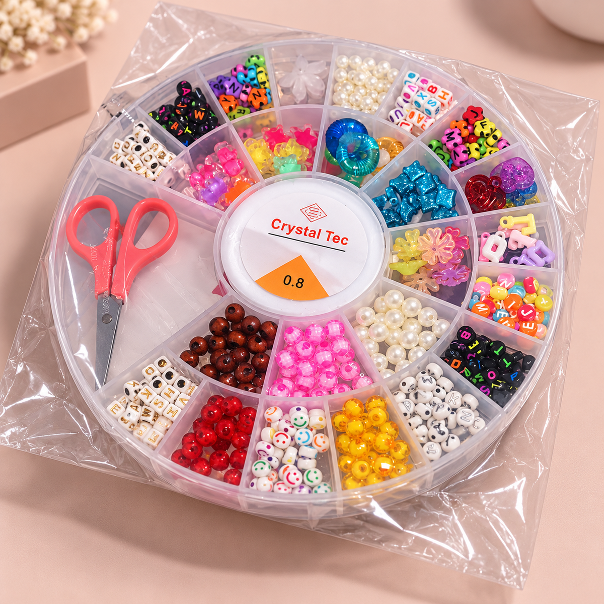 DIY Bead Jewellery Kit - Round Organiser