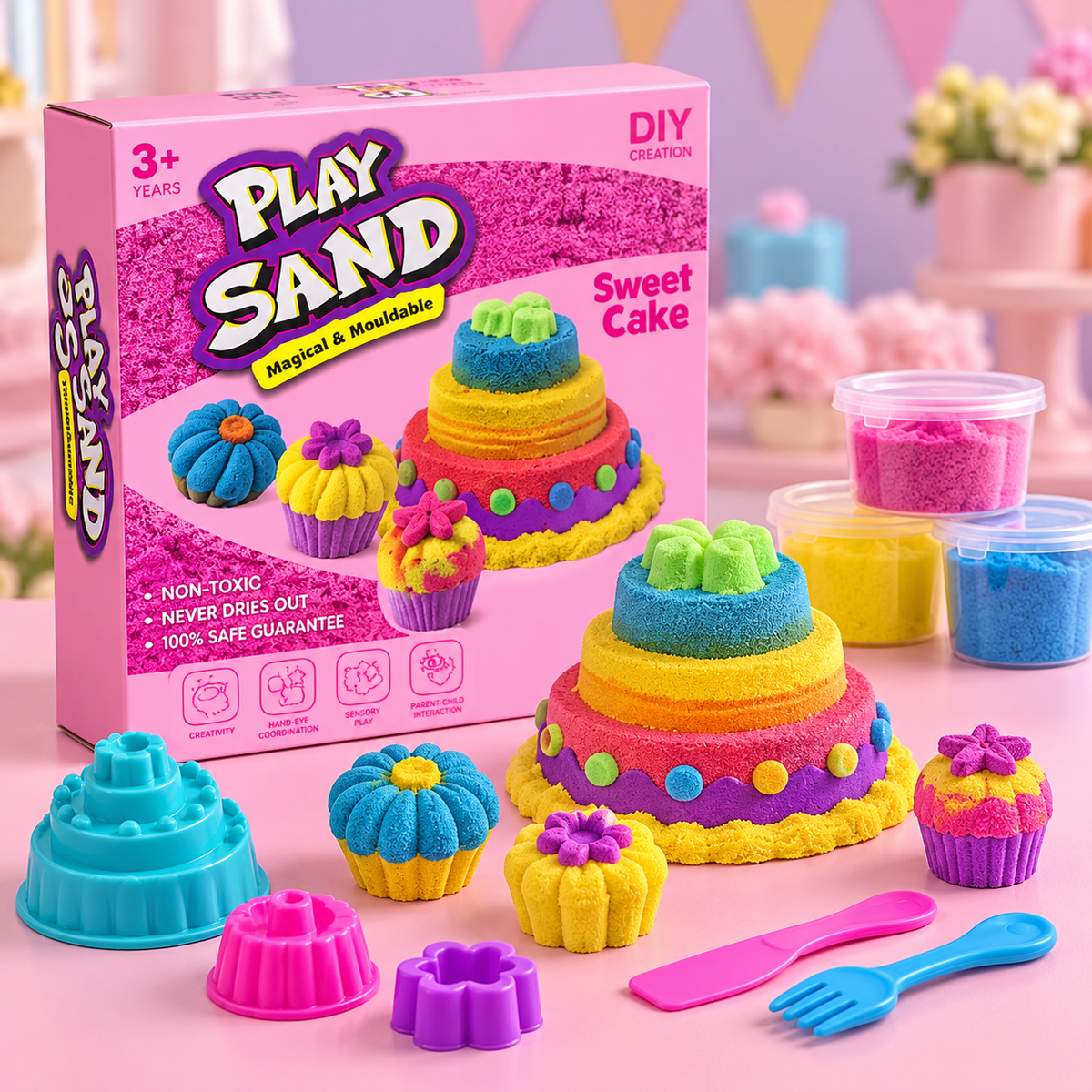 DIY Sweet Cake Play Sand Set