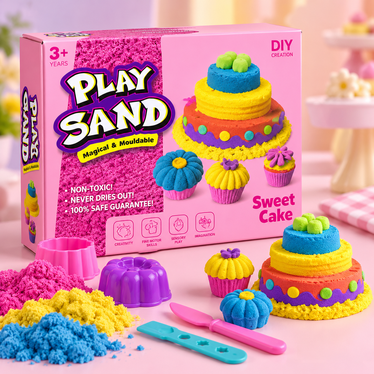 DIY Sweet Cake Play Sand Set