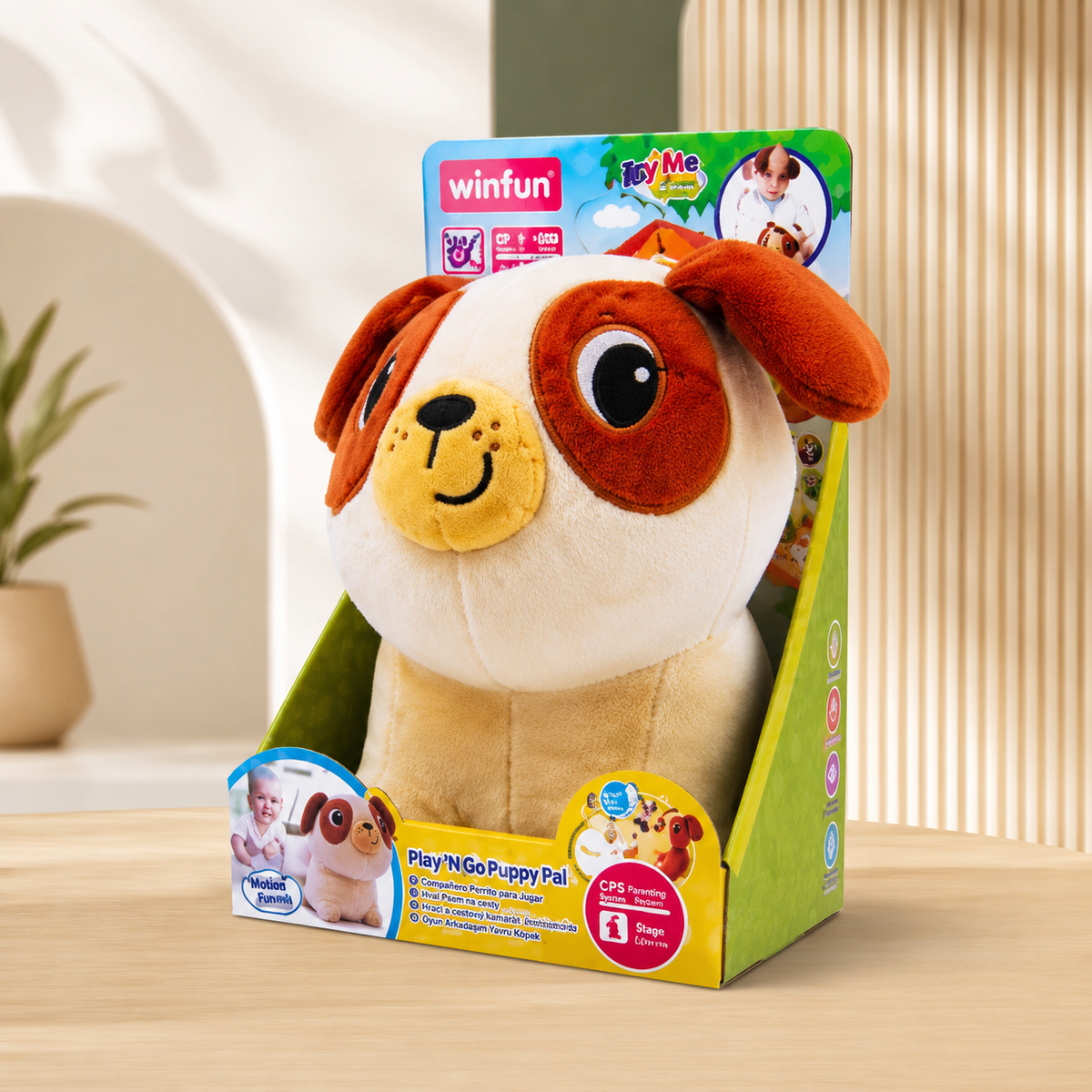Winfun Play With Me Puppy – Interactive Plush Baby Toy