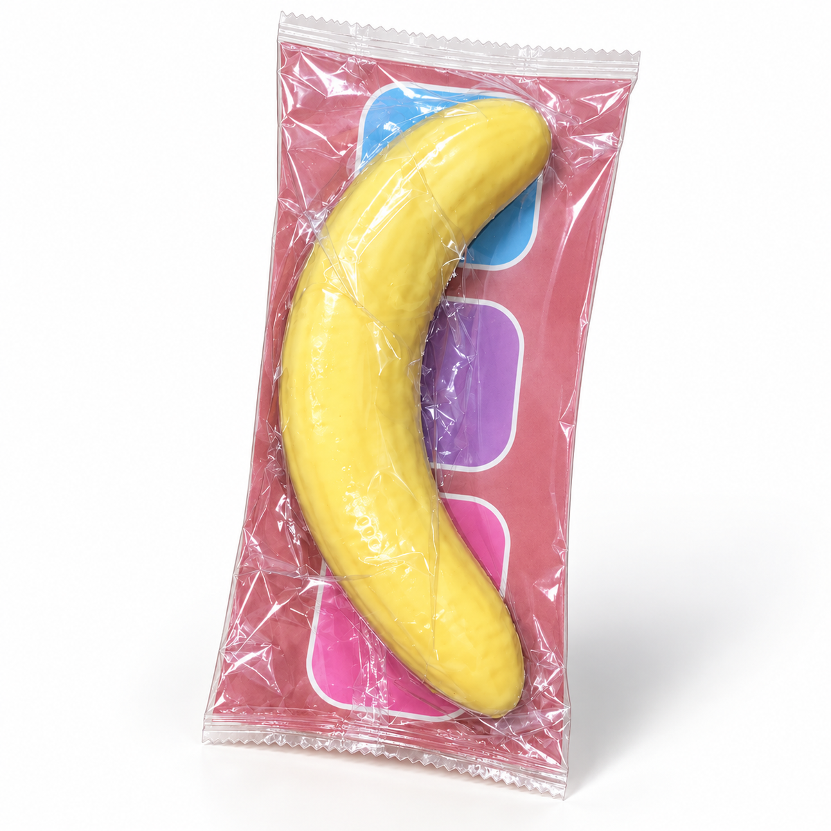 Banana Squishy Toy – Soft Sensory Squeeze Toy for Kids