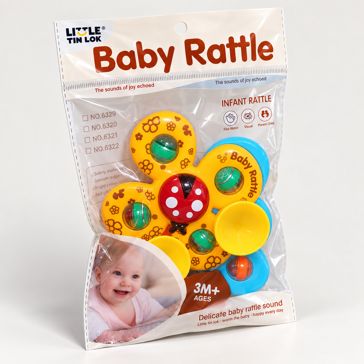 Baby Rattle – Infant Sensory Rattle Toy 3M+