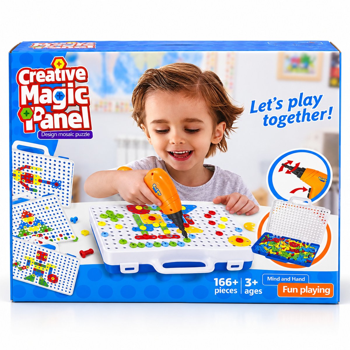 166+ Piece Creative Magic Mosaic Panel Set