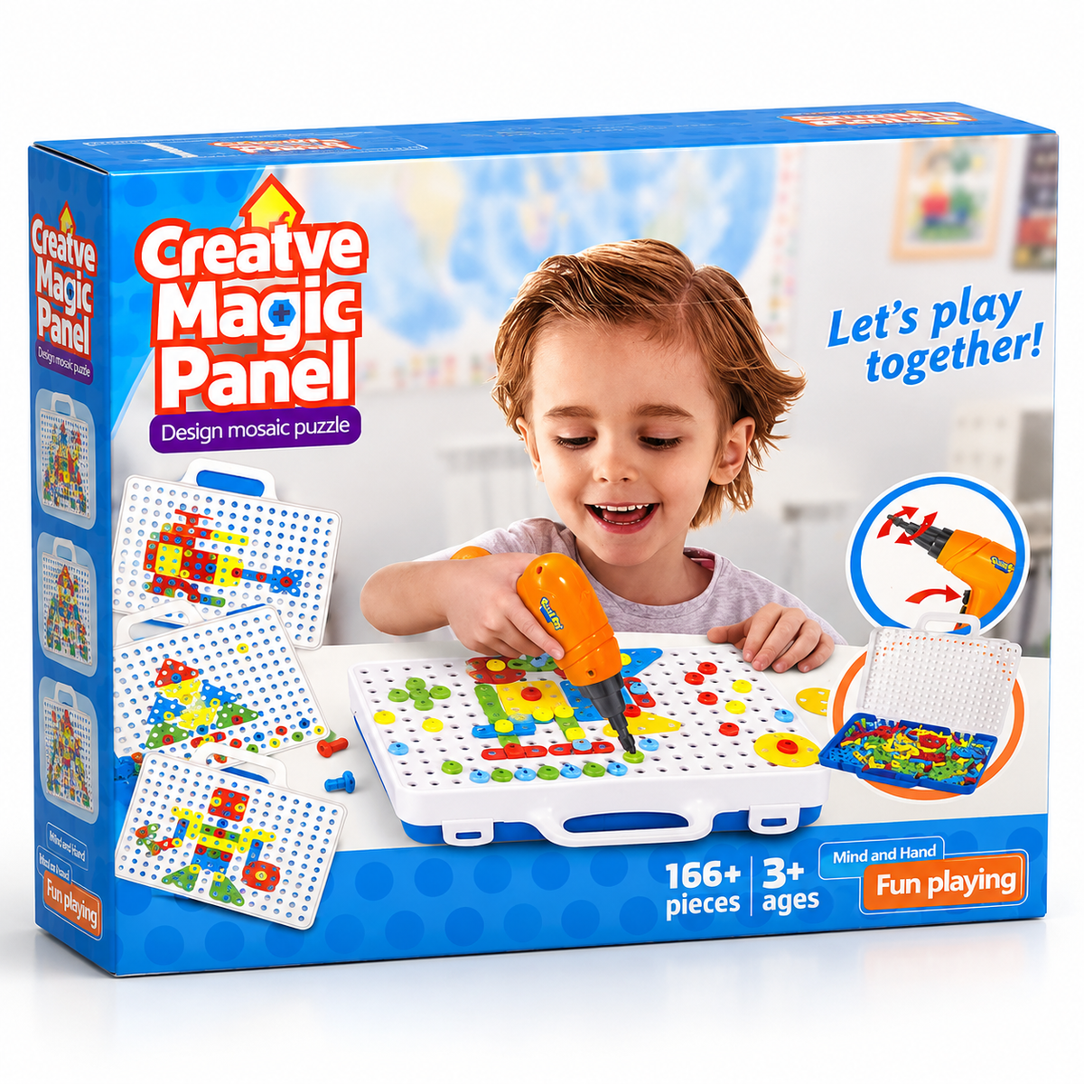 166+ Piece Creative Magic Mosaic Panel Set