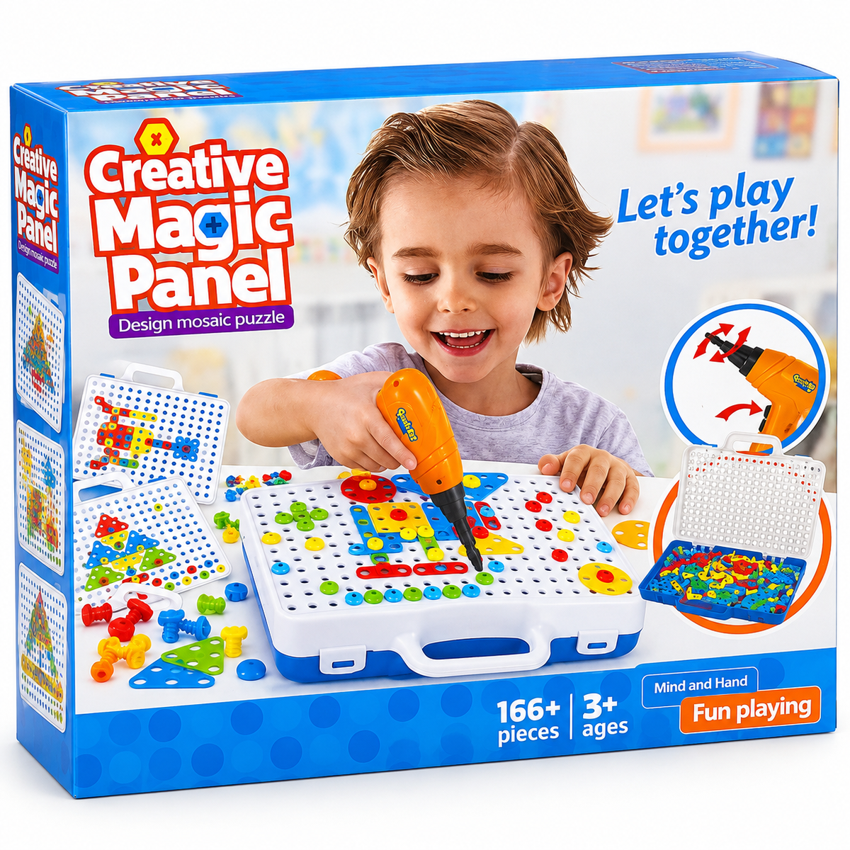 166+ Piece Creative Magic Mosaic Panel Set