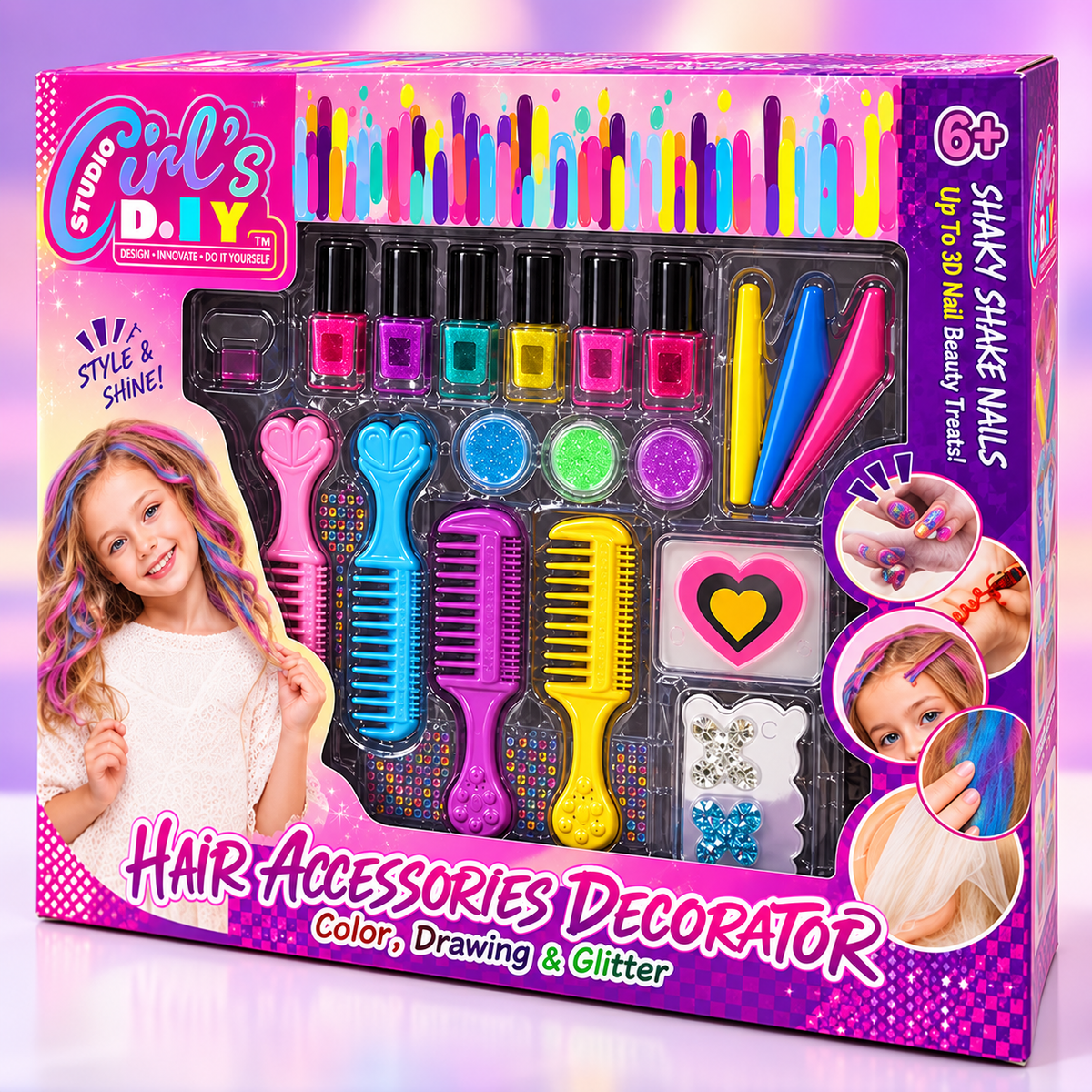 Girls Hair Accessories Decorator Kit