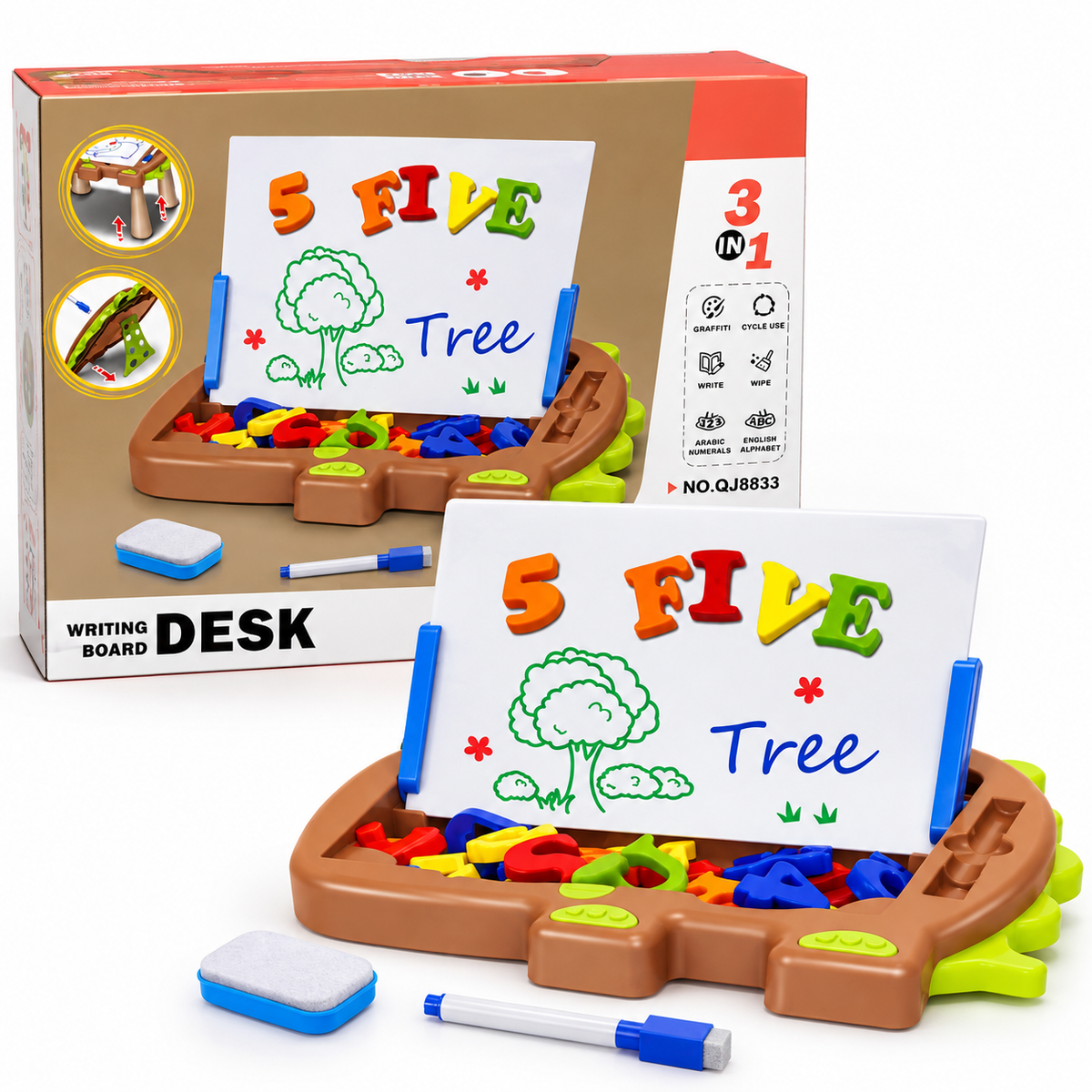 3-in-1 Writing Board Desk QJ8833