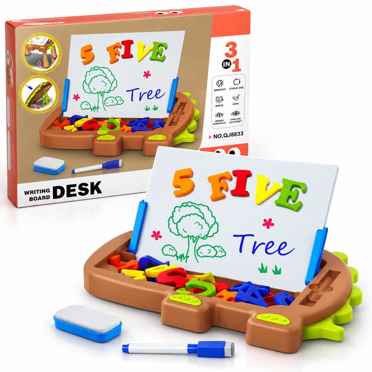 3-in-1 Writing Board Desk QJ8833