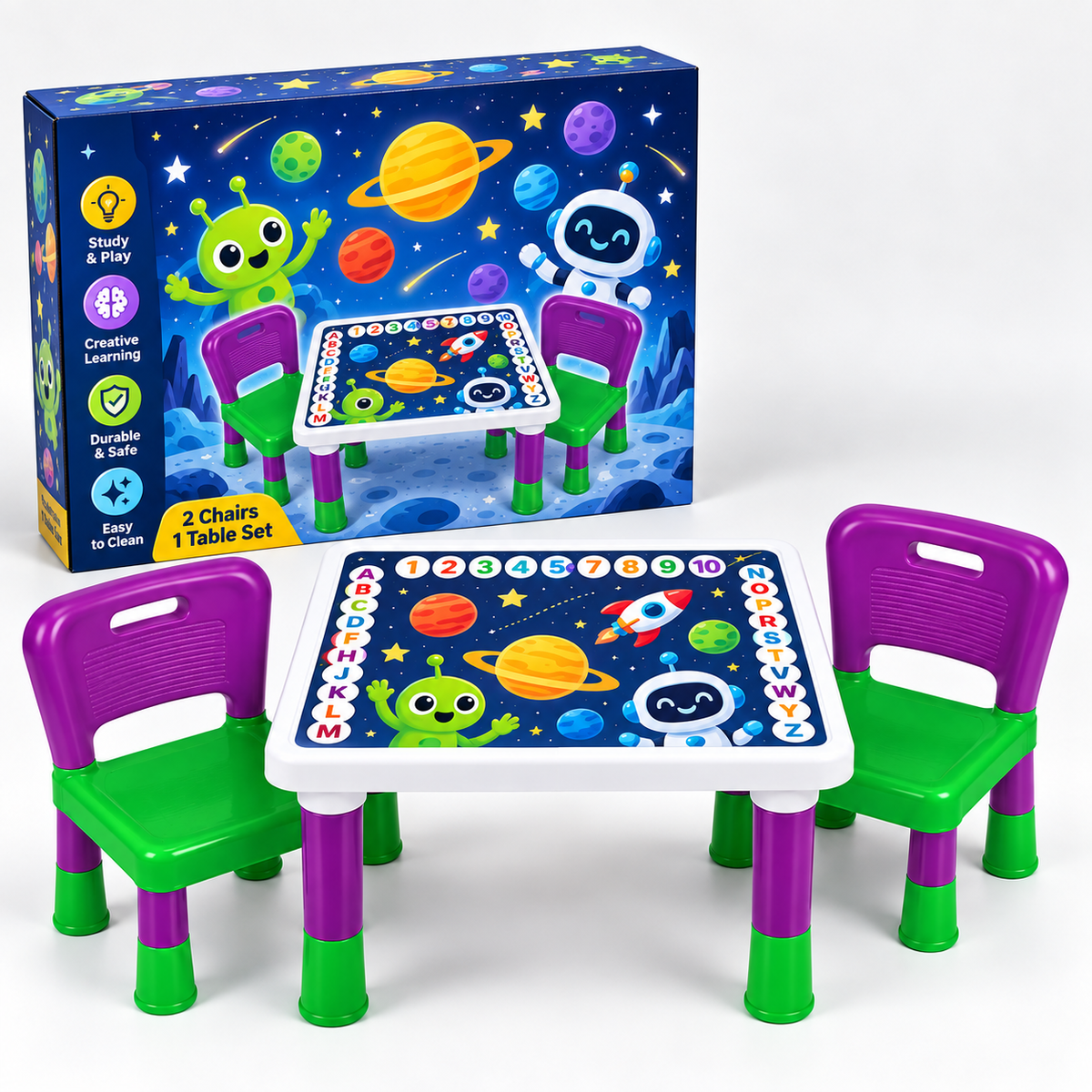 Ben 10 Kids Table & 2 Chairs Set