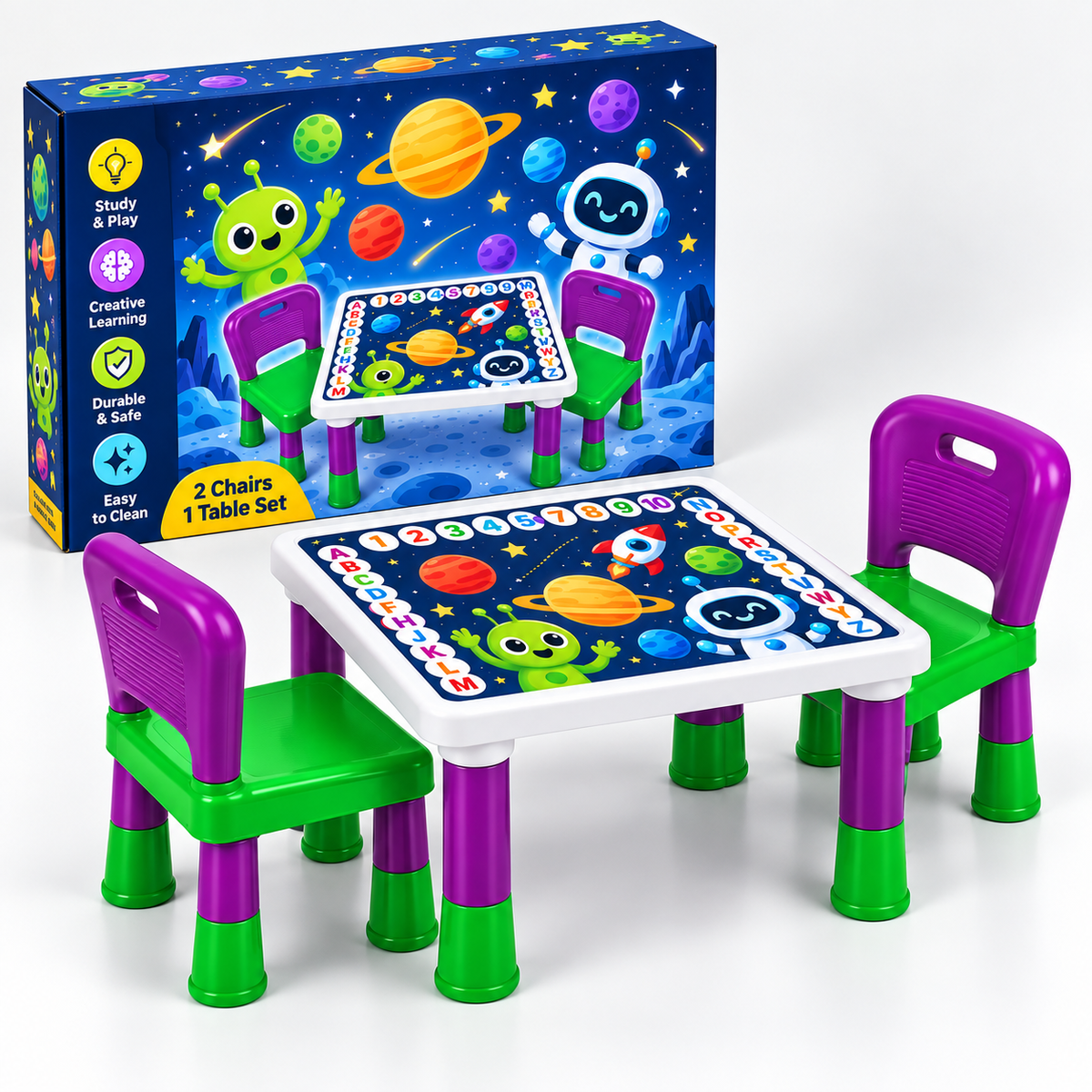 Ben 10 Kids Table & 2 Chairs Set