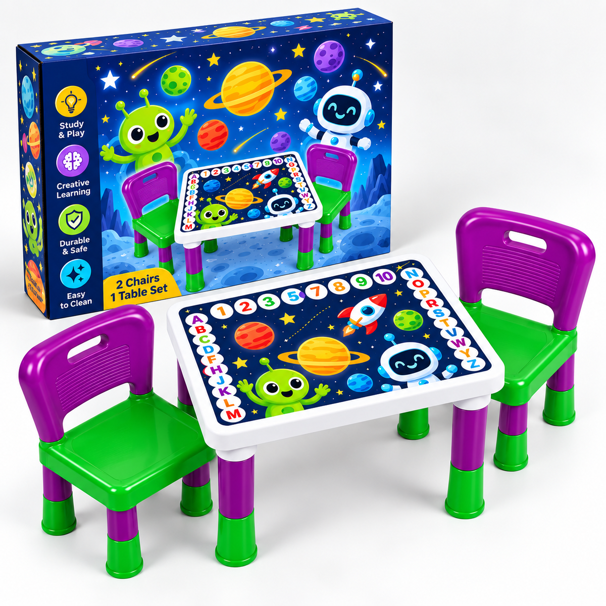 Ben 10 Kids Table & 2 Chairs Set