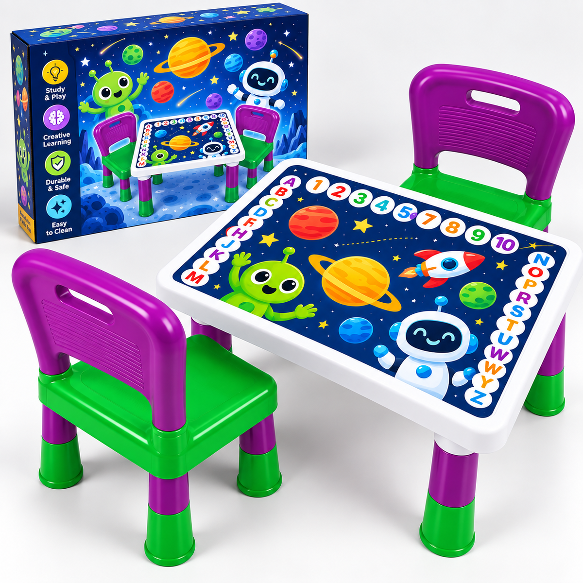 Ben 10 Kids Table & 2 Chairs Set