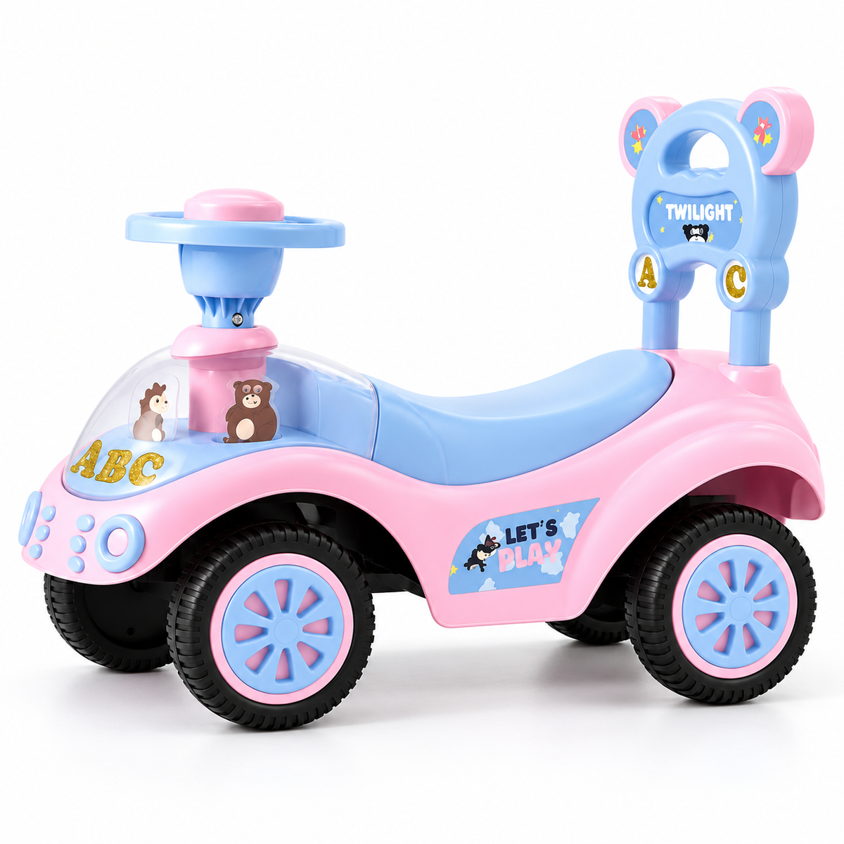 Pastel Kids Ride-On Push Car