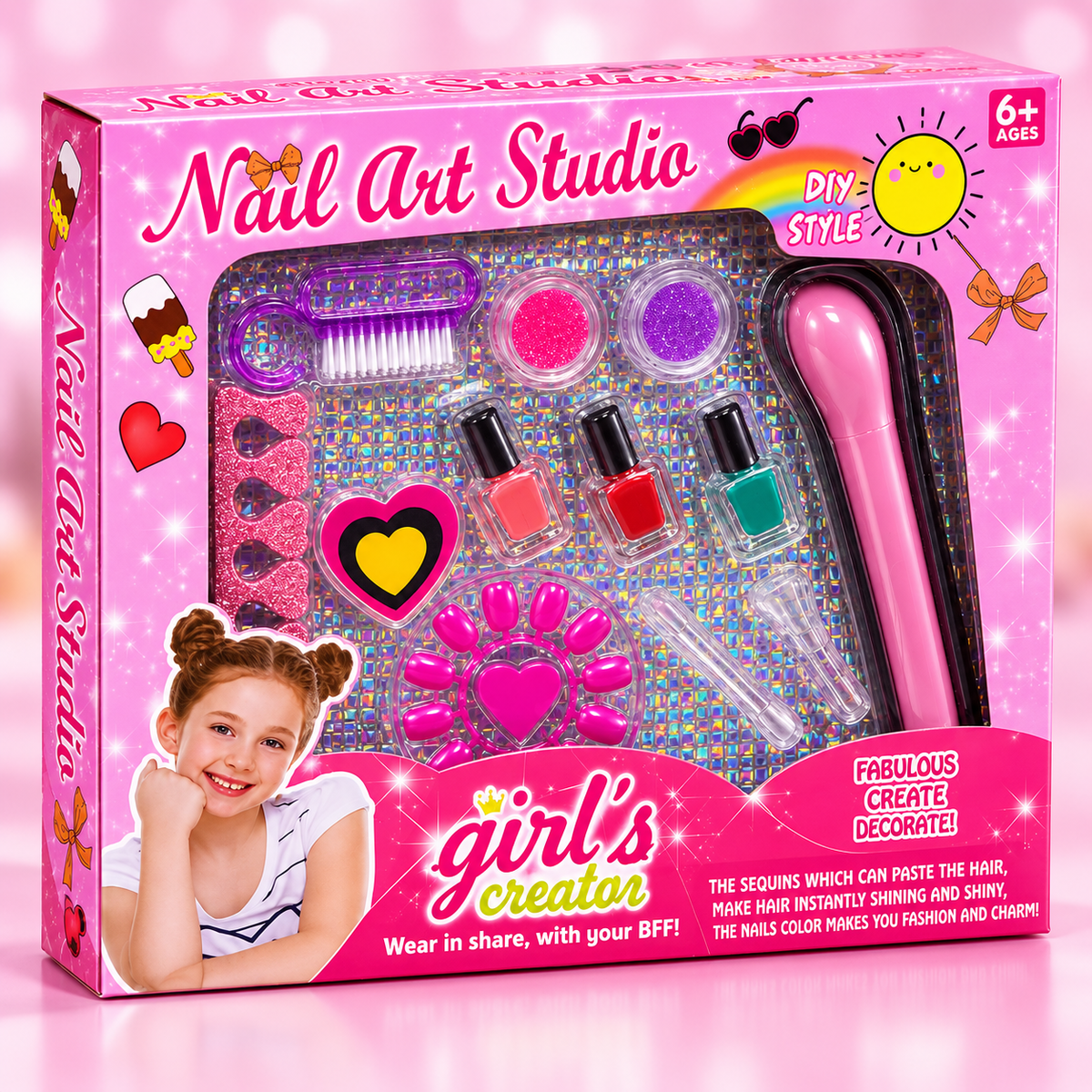 Girls Nail Art Studio Manicure Kit