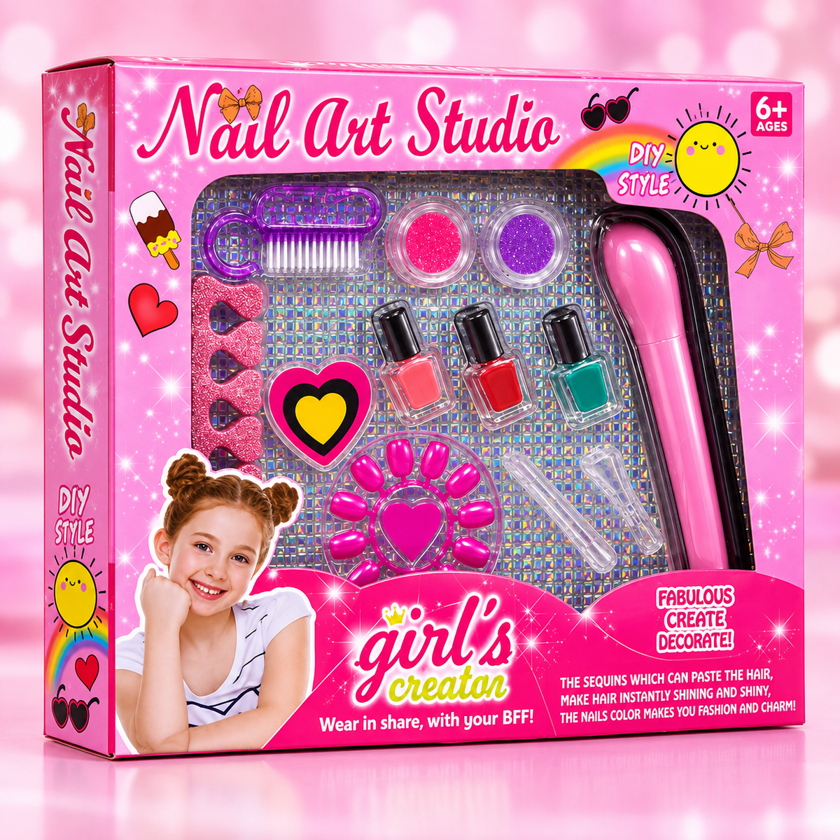 Girls Nail Art Studio Manicure Kit