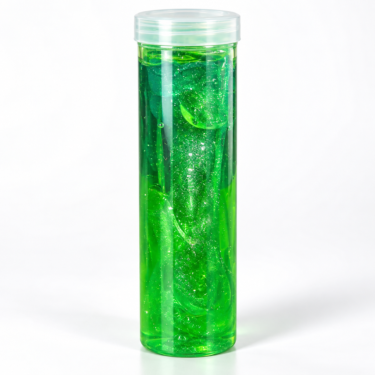 Green Glitter Slime Tube with Surprise Toy