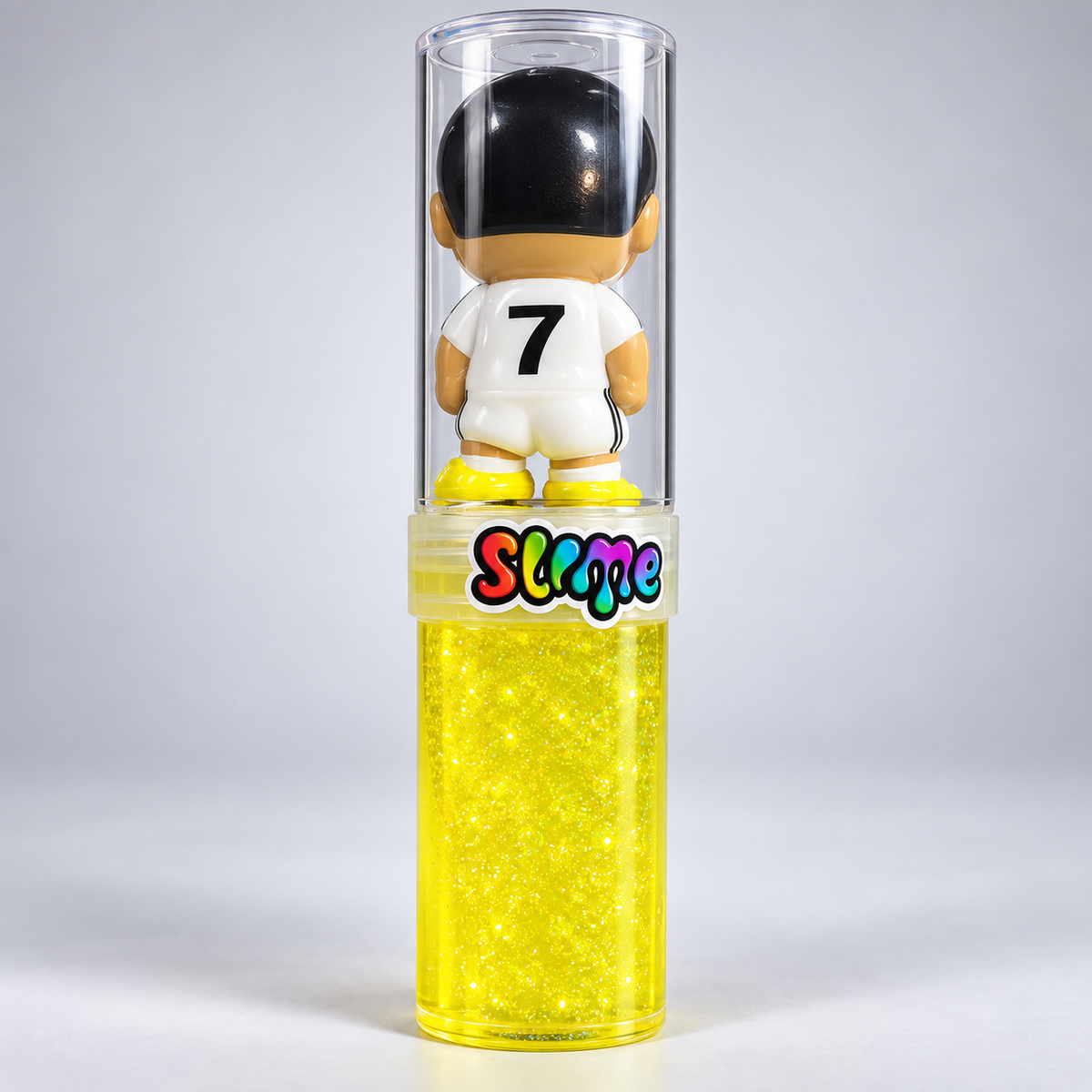 Football Player Glitter Slime Bottle Toy