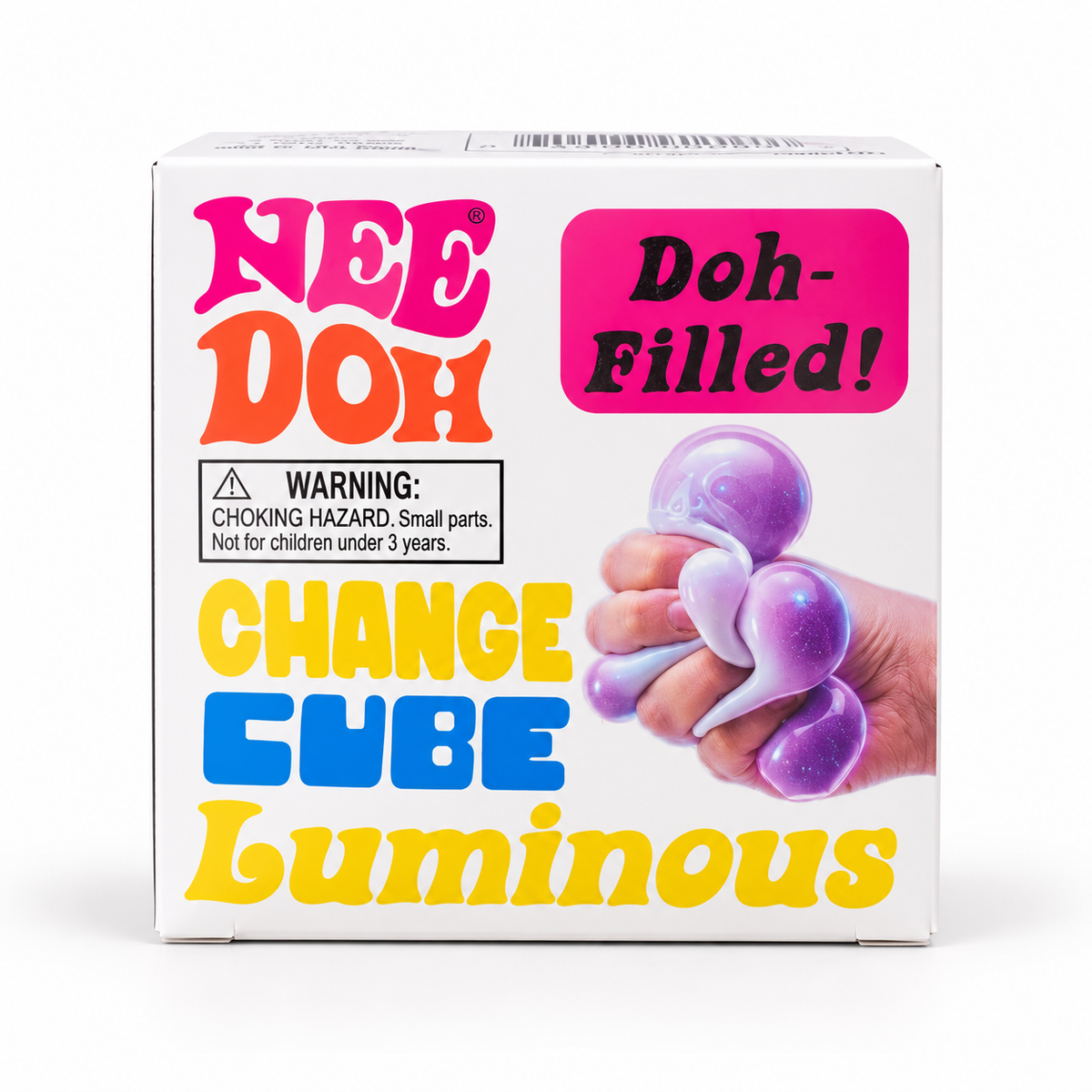 NeeDoh Change Cube Luminous Squishy Toy – Sensory Squeeze Cube