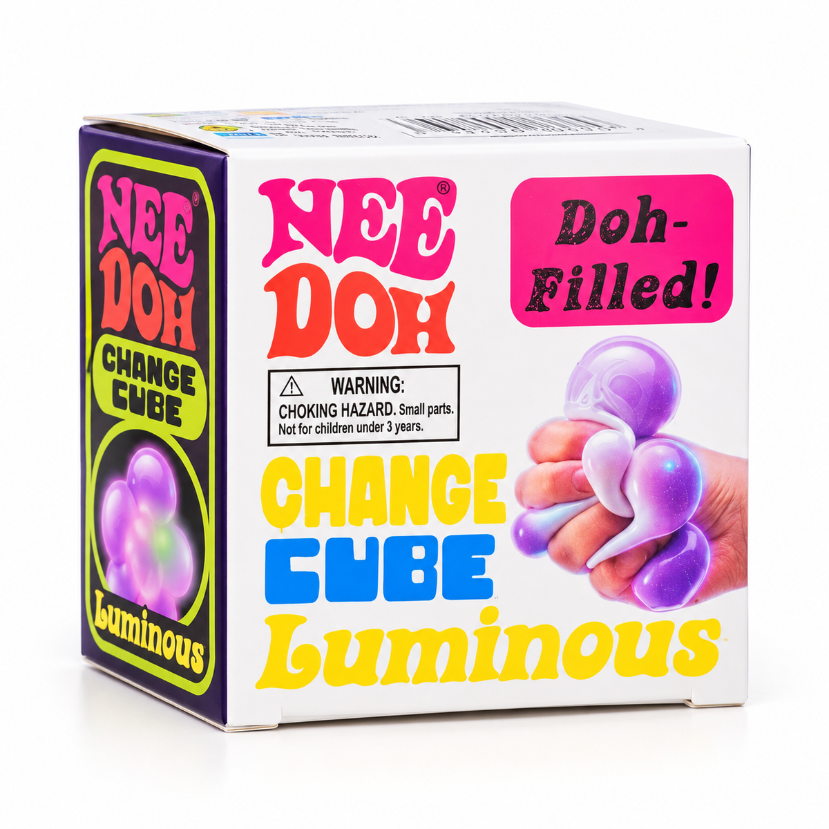 NeeDoh Change Cube Luminous Squishy Toy – Sensory Squeeze Cube