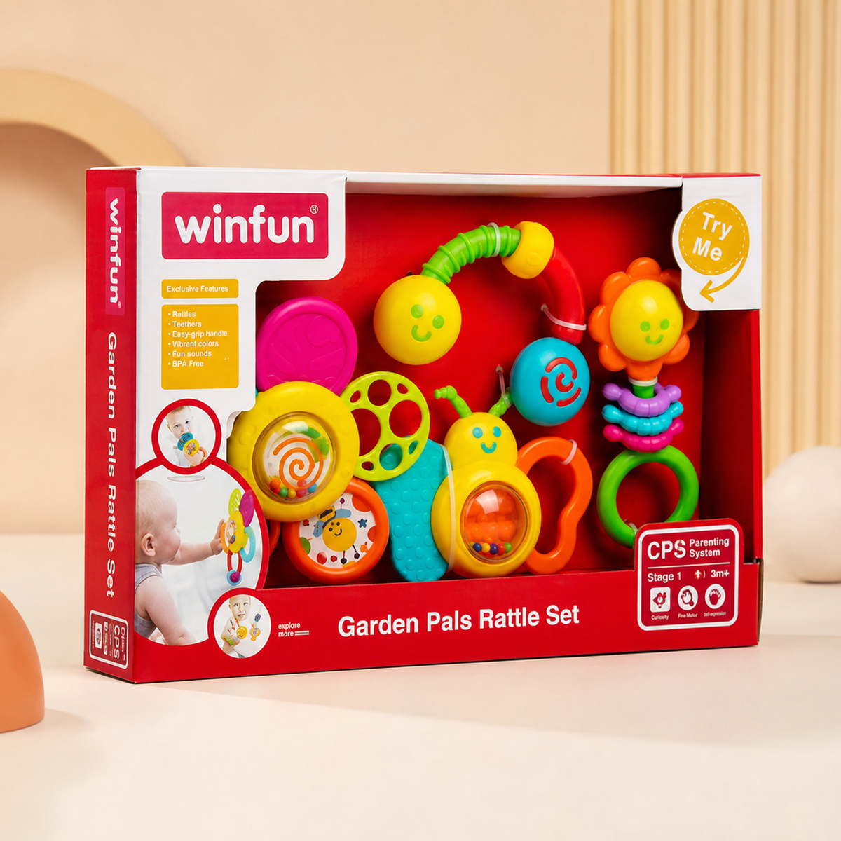 Winfun Garden Pals Rattle Set
