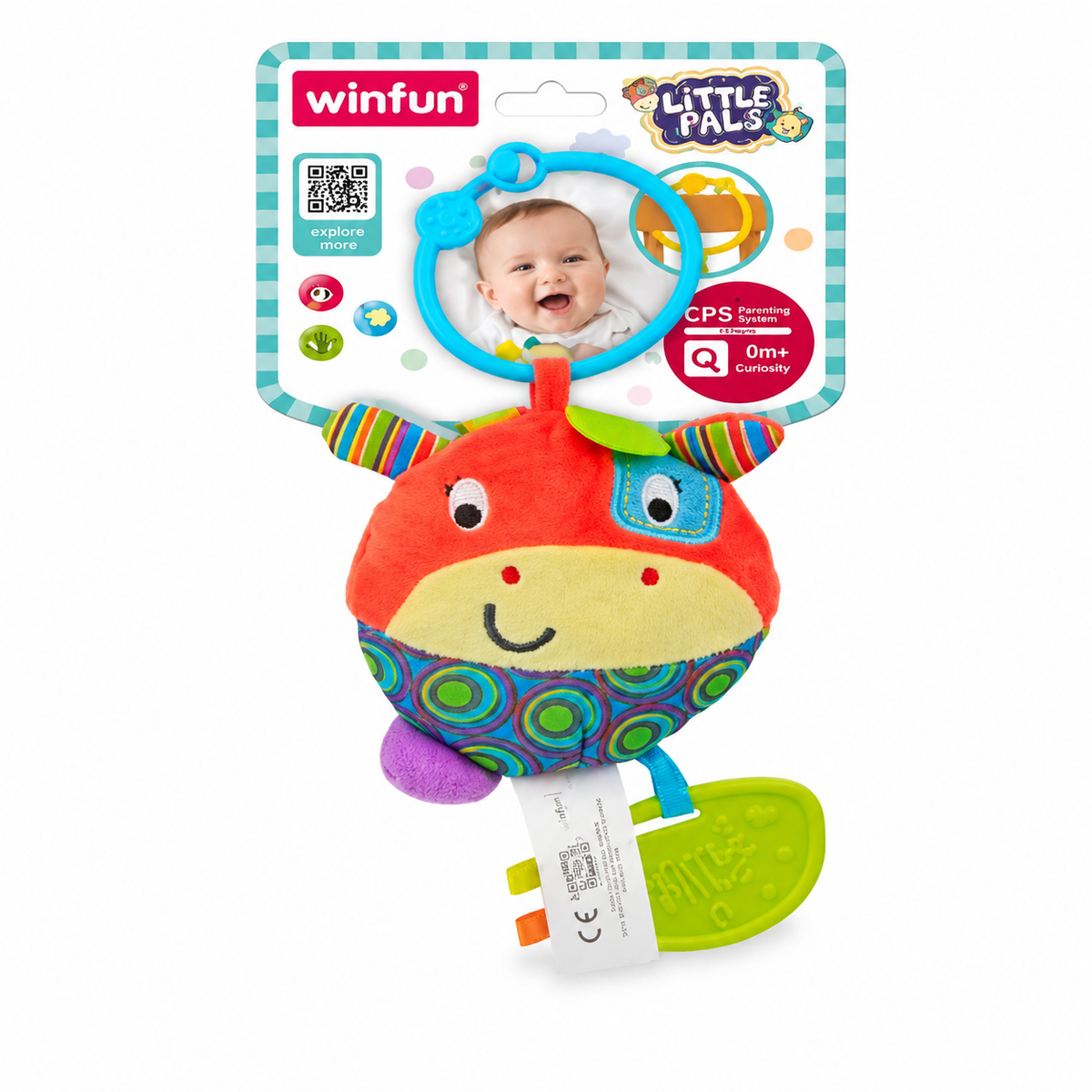 Winfun Lil’ Traveler Activity Ball – Mirror & Teether Baby Toy