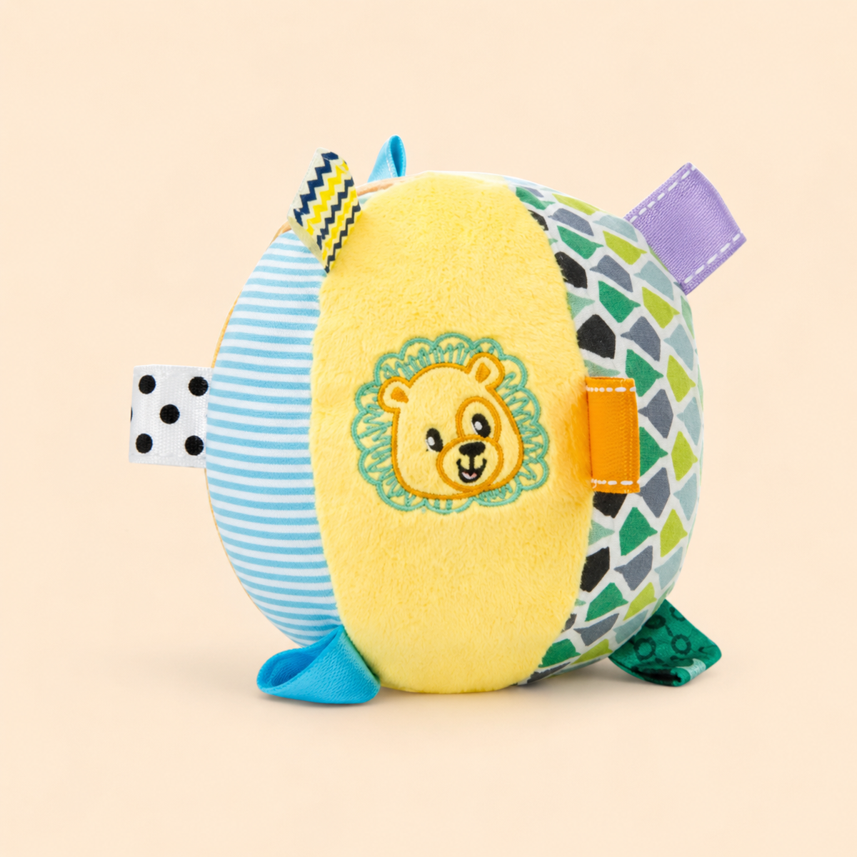 Winfun Soft Sensory Activity Ball – Baby Texture & Rattle Toy
