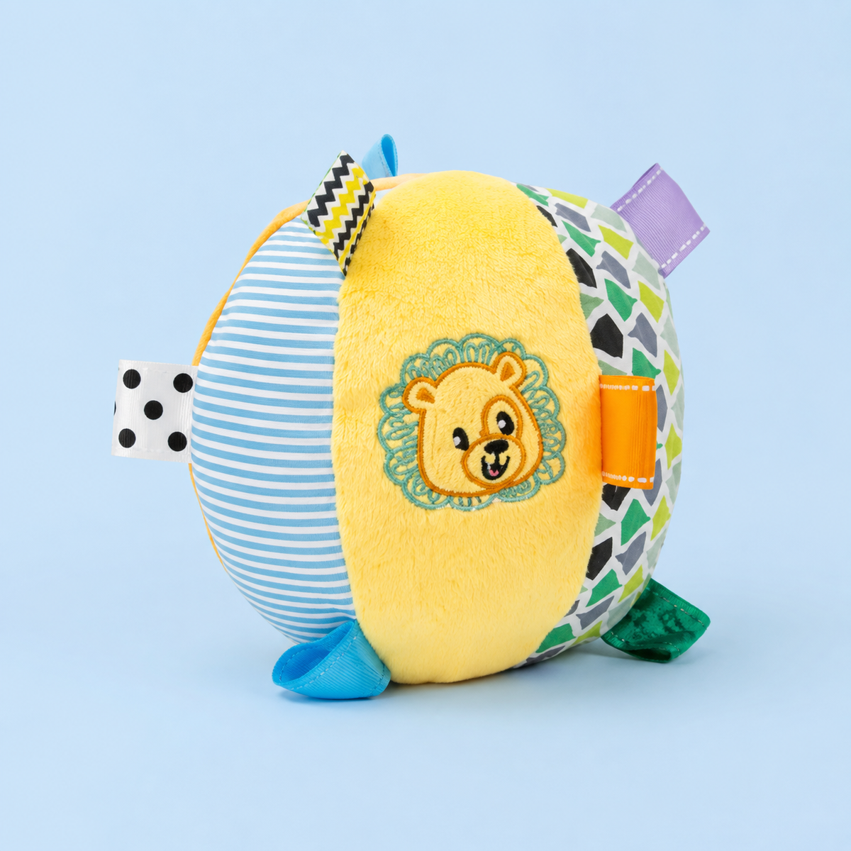 Winfun Soft Sensory Activity Ball – Baby Texture & Rattle Toy