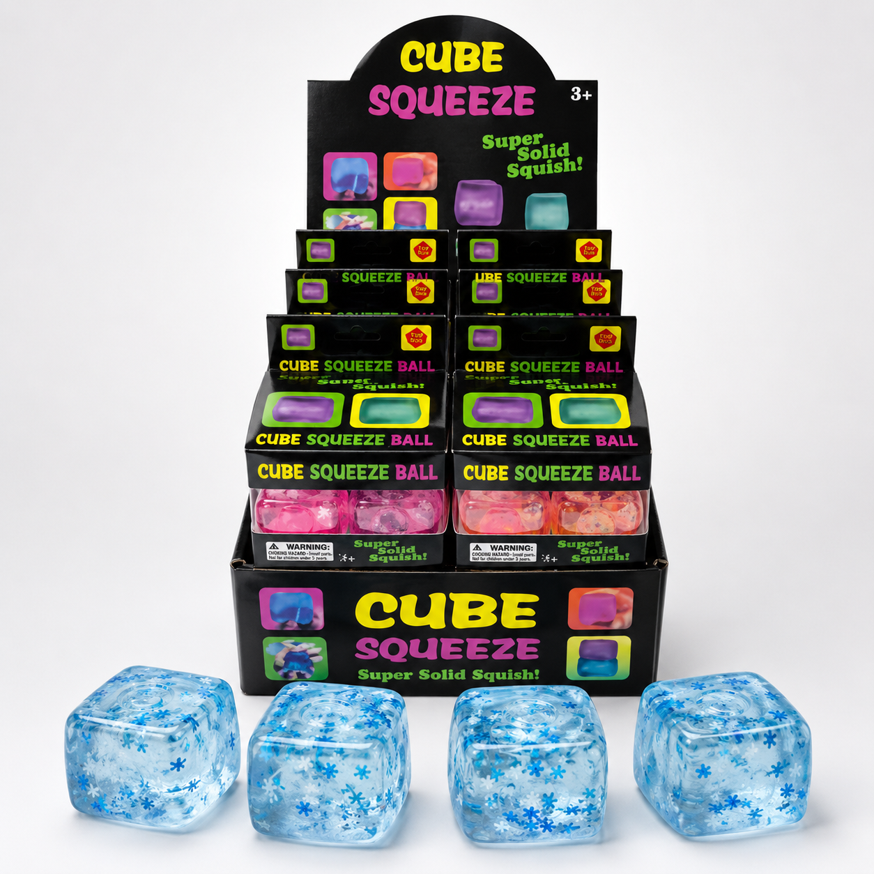 Cube Squeeze Ball Snowflake Squishy
