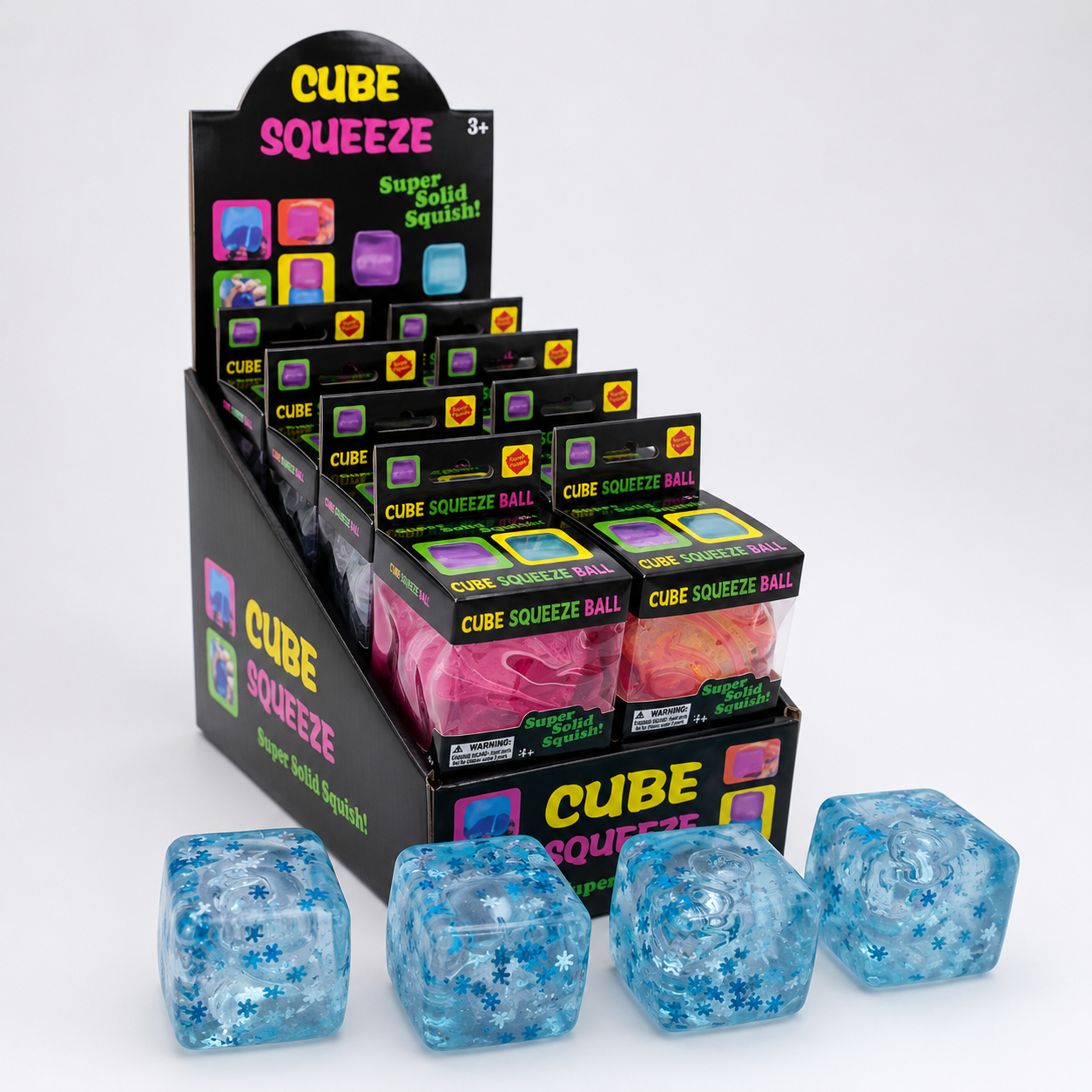 Cube Squeeze Ball Snowflake Squishy