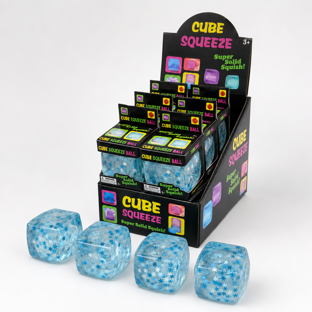 Cube Squeeze Ball Snowflake Squishy