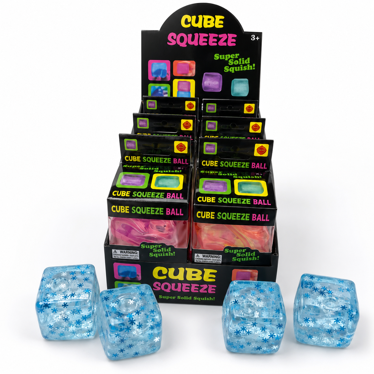 Cube Squeeze Ball Snowflake Squishy
