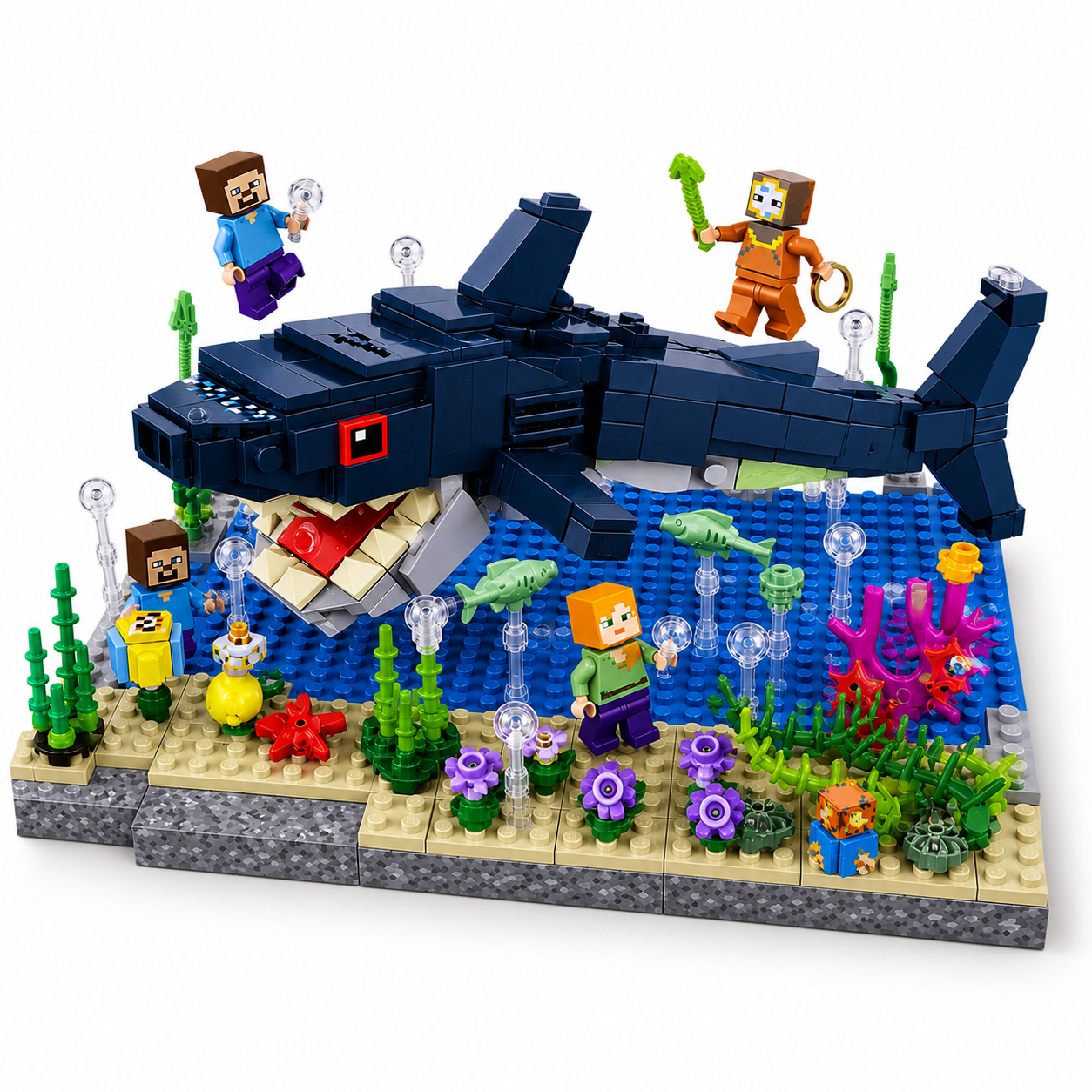 My World Nether Battle Building Blocks Set