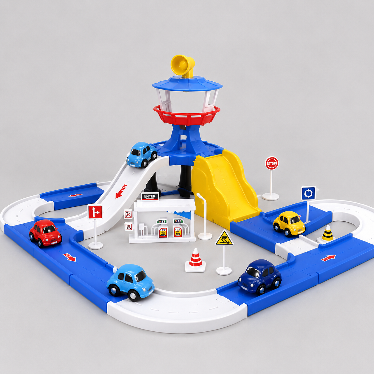 Cartoon Parking Lot Track Set